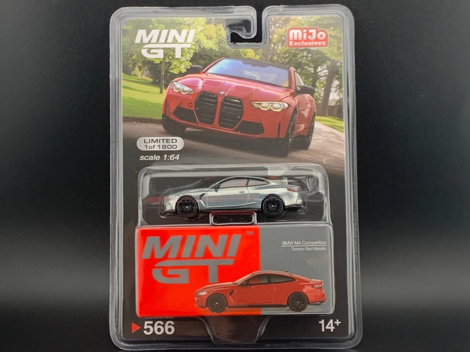 Mini Gt BMW M4 Competizione (G82) Toronto Rosso Metallico MGT00566 1/64 Chase - Immagine 1 di 1