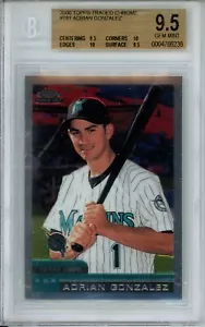 2000 Topps Chrome Traded #T81 Adrian Gonzalez Rookie Card BGS 9.5 Gem Mint w2/10 - Picture 1 of 2