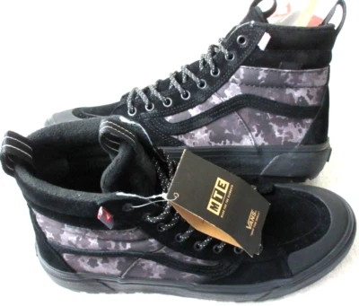 Vans Women's Sk8-Hi MTE-2 All Weather Boots Black Grey Camouflage Size 8.5 NIB - Image 1 of 4