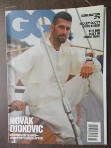 GQ MAGAZINE FEBRUARY 2025 NOVAK DJOKOVIC GENERATION ZYN RIDLEY SCOTT FURNITURE - Foto 1 di 2