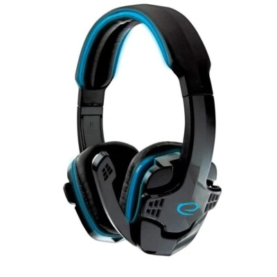 CUFFIA DA GAMING CON MICROFONO ESPERANZA EGH310B BLU RAVEN - Immagine 1 di 2