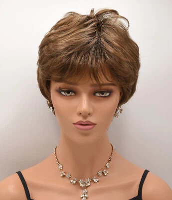 Peluca RICA de ELLEN WILLE, a sombra de chocolate, ¡LIQUIDACIÓN! Frontal de encaje + corona mono Foto 1 de 4