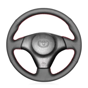 Leather Red Thread Steering Wheel Hand-stitch on Wrap Cover For Lexus IS 300 200 - Picture 1 of 7