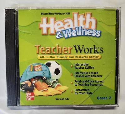 HEALTH & WELLNESS Teacher Works All in One Planner CD-ROM  2nd Grade NEW/SEALED - Image 1 of 2