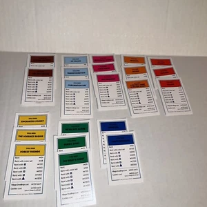 Juego de mesa Monopoly Disney Frozen II 2018 reemplazo solo 22 cartas de escritura - Imagen 1 de 1