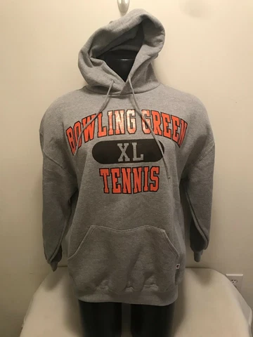 Vintage Bowling Green Falcons Tennis Hoodie Hooded Sweatshirt Mens XL Made USA Cover