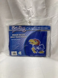 Schwergewicht Regenponcho Erwachsene Kansas Jayhawks Storm Duds GameDay Raingear KU - Bild 1 von 6