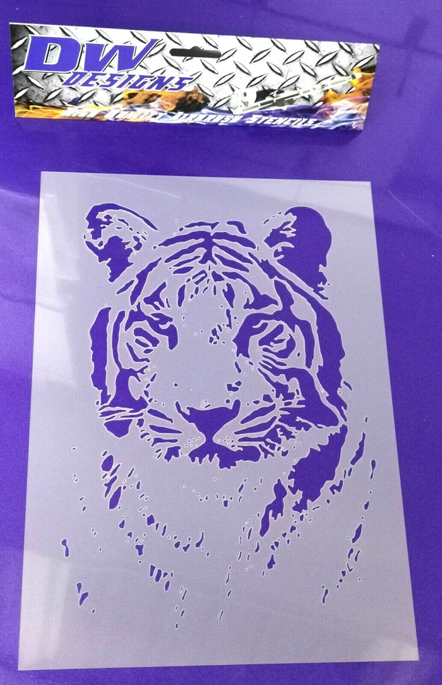 Snow Tiger airbrush stencil - Image 1 of 1