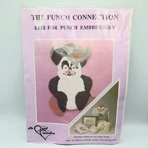 Vintage Punch Connection Punch Embroidery Kit Panda Complete Unopened - Picture 1 of 2
