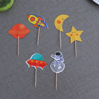  24 Pcs Happy Birthday Topper for Cake Star Decorations Toothpick