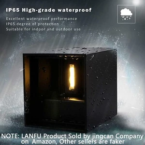 LANFU LED Aluminum Waterproof Wall Lamp, Waterproof Outdoor Light 6W 100-277V 30 - Picture 1 of 7