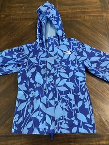 North Face Jacket Girls Youth Blue Lined Dryvent Windbreaker Medium Size 10-12 - Picture 1 of 6