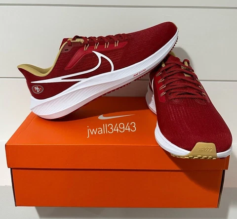 NEW 2022 San Francisco 49ers Nike NFL Air Zoom Pegasus 39 Running Shoe Sneaker Cover