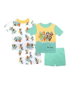 Mickey Mouse Toddler Boys Cotton 4 Piece Pajama Set - Assorted - Picture 1 of 1