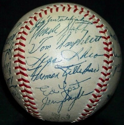 FINEST 1955 Washington Senators Team Signed Baseball Harmon Killebrew Rookie JSA - Image 1 of 4