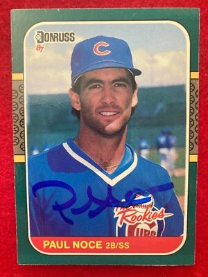 PAUL NOCE 1987 Donruss The Rookies #51 Signed Autographed Chicago Cubs (1990 WSC - Image 1 of 4