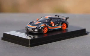 1/64 Alloy casting car model Porsche 911 GT2 RS limited edition black - Picture 1 of 5