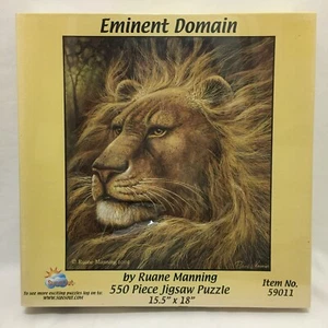 SunsOut "EMINENT DOMAIN" Big Lion 550 Piece Jigsaw Puzzle 15.5" x 18" New/Sealed - Picture 1 of 7
