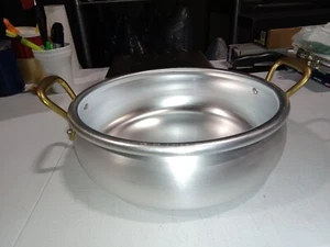 Ottinetti "Donna" Brushed Aluminium Ligure Saucepan, Medium, 11" - Picture 1 of 3
