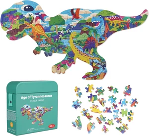 Puzzle per Bambini Tyrannosaurus Rex, Puzzle Da 105 Pezzi Con Pezzi Grandi per B - Foto 1 di 12