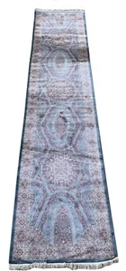 "Alfombra oriental de corredor de seda pura 3X12 Hereke 1000 KPSI (2'7"" x 11'6") - Imagen 1 de 5