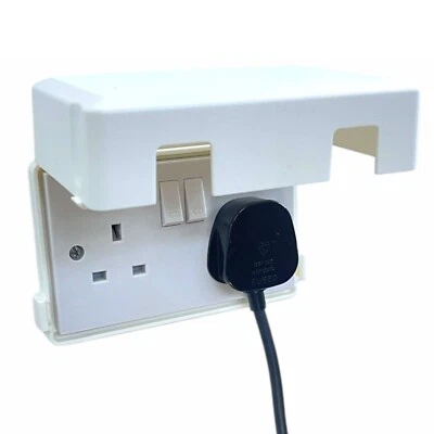 HOWSEHOLD Socket Protector Cover (2 Pack) Double Gang Socket Cover Prevents Tampering