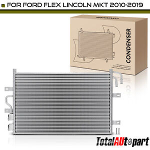 AC A/C Condenser Parallel Flow w/ Bracket for Ford Flex Lincoln MKT 2010-2019