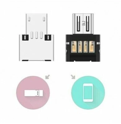 Adattatori OTG X 2 Micro USB Per USB Samsung Nokia HTC LG Wiko - Immagine 1 di 3