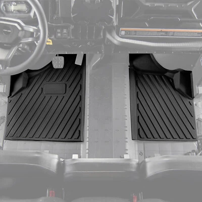 2PCS Front Floor Mat Liner Mat for 2016-2025 Can Am Defender HD5 HD8 HD10 / MAX - Image 1 of 4