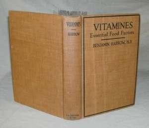 Vitamine: Essentielle Lebensmittelfaktoren von Benjamin Harrow 1921 Erstausgabe - Bild 1 von 11