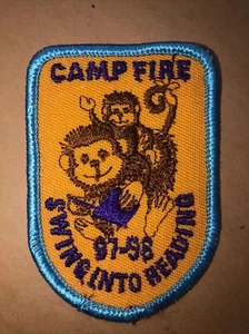 Camp Fire 97-98 Swing into Reading Patch - 2 inches x 3 inches - Picture 1 of 2