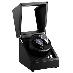 2Slot Automatic Watch Winder Rotation Box Storage Case Self Winding Display Box - Picture 1 of 19