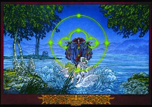 ARTE IRLANDÉS Los hijos de Lir. Estampado The Enchantment 23x16 de Jim FitzPatrick. - Imagen 1 de 3