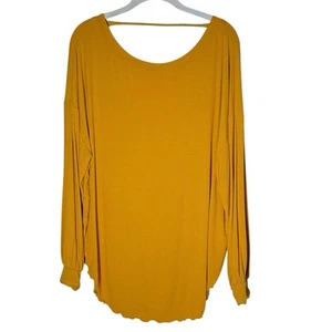 Free People Shimmy Shake Top Amarillo Bajo Abierto Espalda Top Relajado XS OB1005812 - Imagen 1 de 13