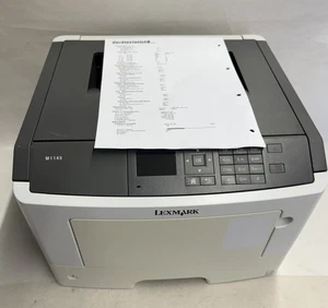Lexmark M1145 Laserdrucker s/w A4 Duplex USB LAN Netzwerk Toner ist 35% voll - Bild 1 von 3
