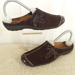 Natural Soul Gr. 7,5 M, braune Wildleder-Pantoletten Pantoletten flache Schuhe, Fanner, Damenschuhe - Bild 1 von 10