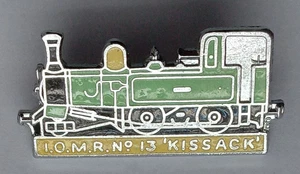 Steam Train Loco I.O.M. No 13 Kissack Enamel Railway Pin Badge.    PB3-523 - Picture 1 of 3