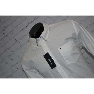 Camisa de Vestir Tommy Hilfiger Para Hombre Talla XL SLIM FIT Blanca Bolsillo Frontal NUEVOS ETIQUETAS Foto 1 de 4
