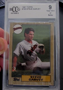 1987 TOPPS - #100  STEVE GARVEY - B.C.C.G. 9 (NEAR MINT OR BETTER) - Picture 1 of 2