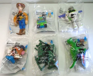 Vtg Burger King Toy Story Movie Toy Lot 1995 Woody Buzz Soldiers Potato Rex RC - Picture 1 of 8