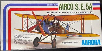 Aurora Airco S.E.5A 755 1/48 Open Model Kit ‘Sullys Hobbies’ - Image 1 of 3