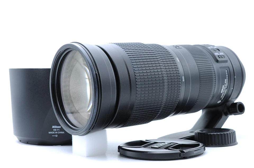Excellent+5 Nikon AF-S NIKKOR 200-500mm F/5.6 E ED VR Zoom Lens w/ Hood - Image 1 of 4