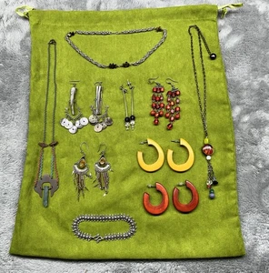 Boho Lot Earrings & Necklaces Mixed Metals Beads Wood Shell Bracelet| USA Seller - Picture 1 of 16