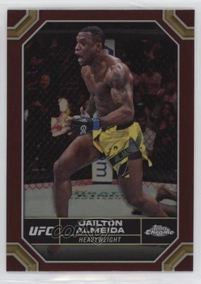 2024 Topps Chrome UFC Magenta Refractor Jailton Almeida #86 - Image 1 of 2