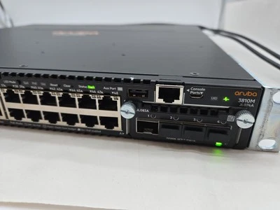 HP Aruba 3810M JL074A 48-Port PoE+ Managed Switch  JL083A 10Gb SFP NO POWER CORD - Image 1 of 4