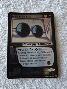 DBZ Dragon Ball Z FOIL Black Front Kick 68 CCG Limited Saiyan Saga MP - Picture 1 of 5