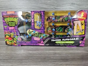 Teenage Mutant Ninja Turtles Finger Flipboards Set of 5 Boards & Tools & Wheels - Picture 1 of 2