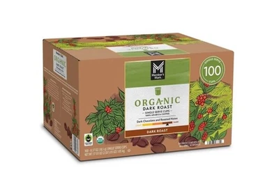 NUEVAS cápsulas de café orgánicas Member's Mark DARK ROAST, 100 ct. caducan 8/26 Foto 1 de 4