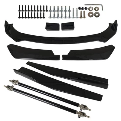 Alerón divisor de labios de parachoques delantero y trasero + kits de carrocería de faldón lateral para Subaru WRX Foto 1 de 4