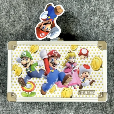 Super Mario Bros карандаш чехол замок поставки коробка Vaultz официальный Nintendo w/ключи - Изображение 1 из 4